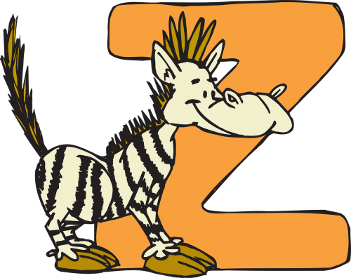 zebra animal alphabet