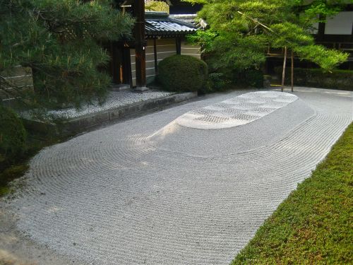 zen stone garden japan