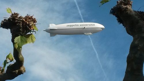 zeppelin airship sky