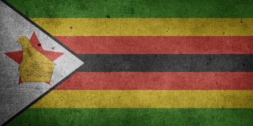 zimbabwe flag grunge