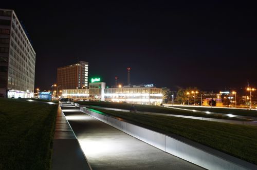 zlín evening street