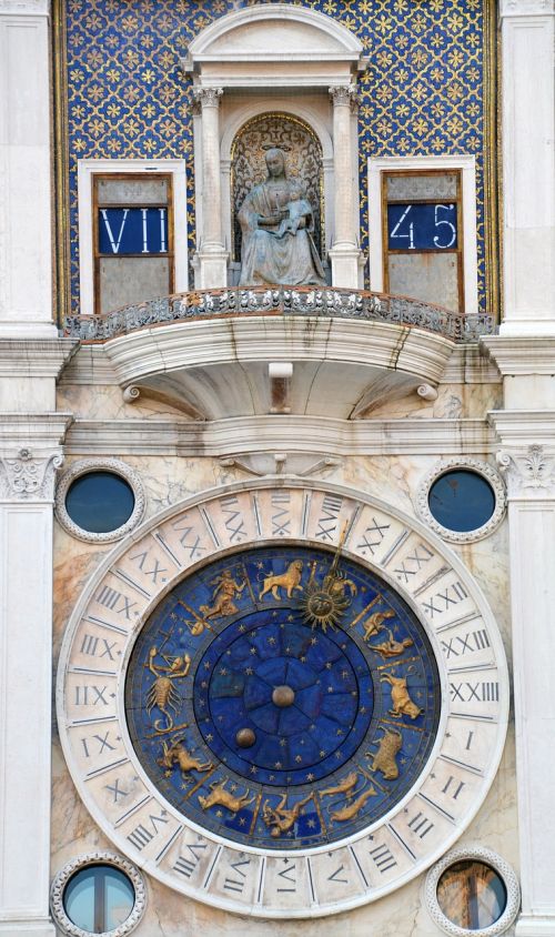 zodiac sign time clock