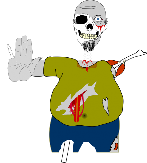zombie drawing svg