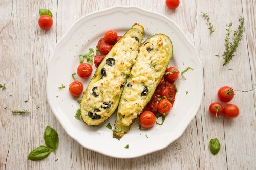 zucchini tomatoes cheese