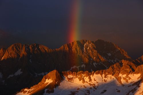 zugspitze bavaria rainbow