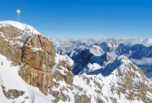 zugspitze  summit  alpine
