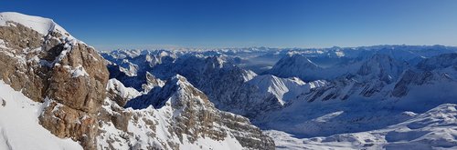 zugspitze  alpine  landscape